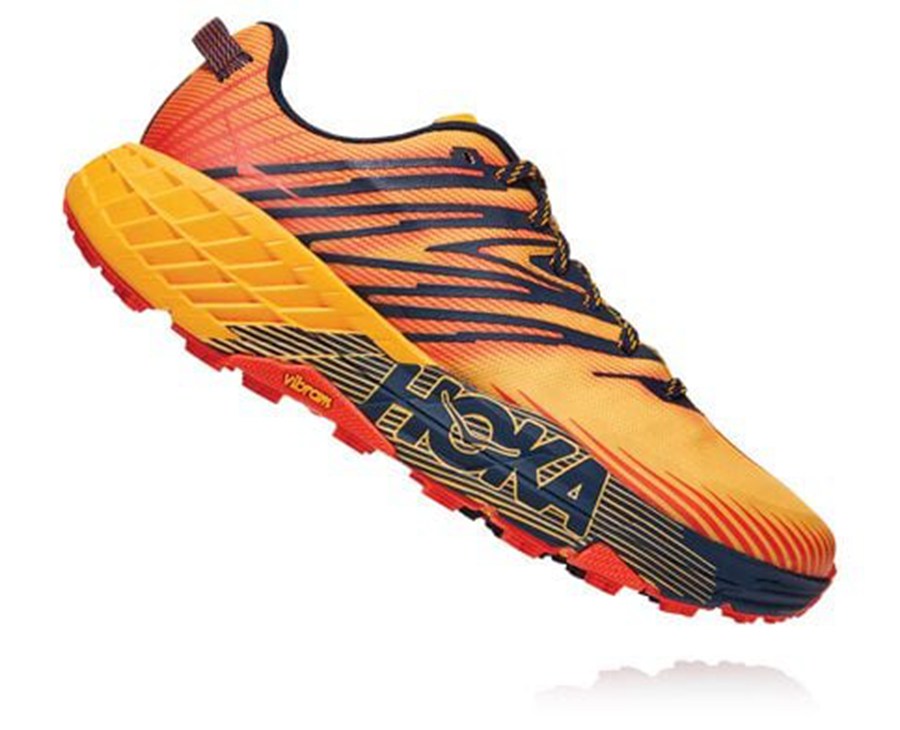 Hoka One One Speedgoat 4 Trailskor Herr - Orange - WCZAX-5321